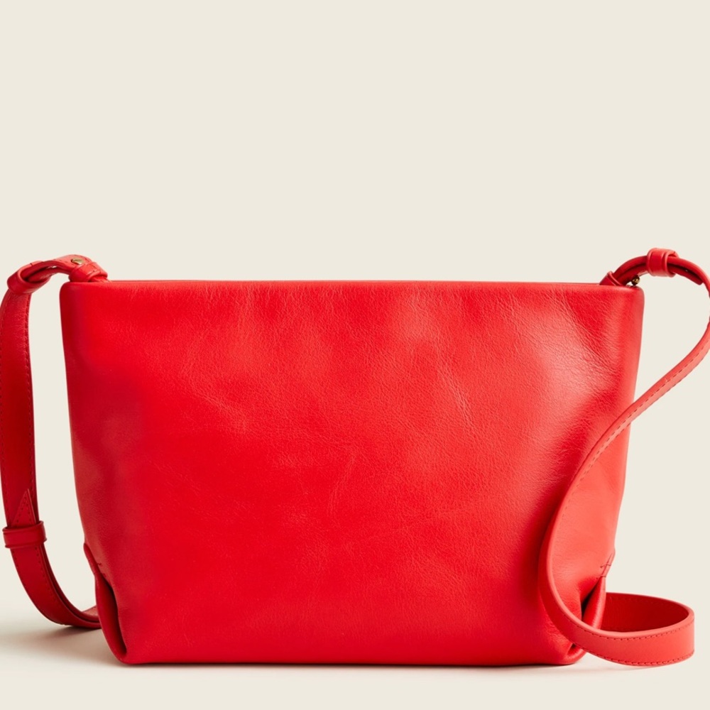 JCrew Red Oslo Soft Crossbody Bag NWT